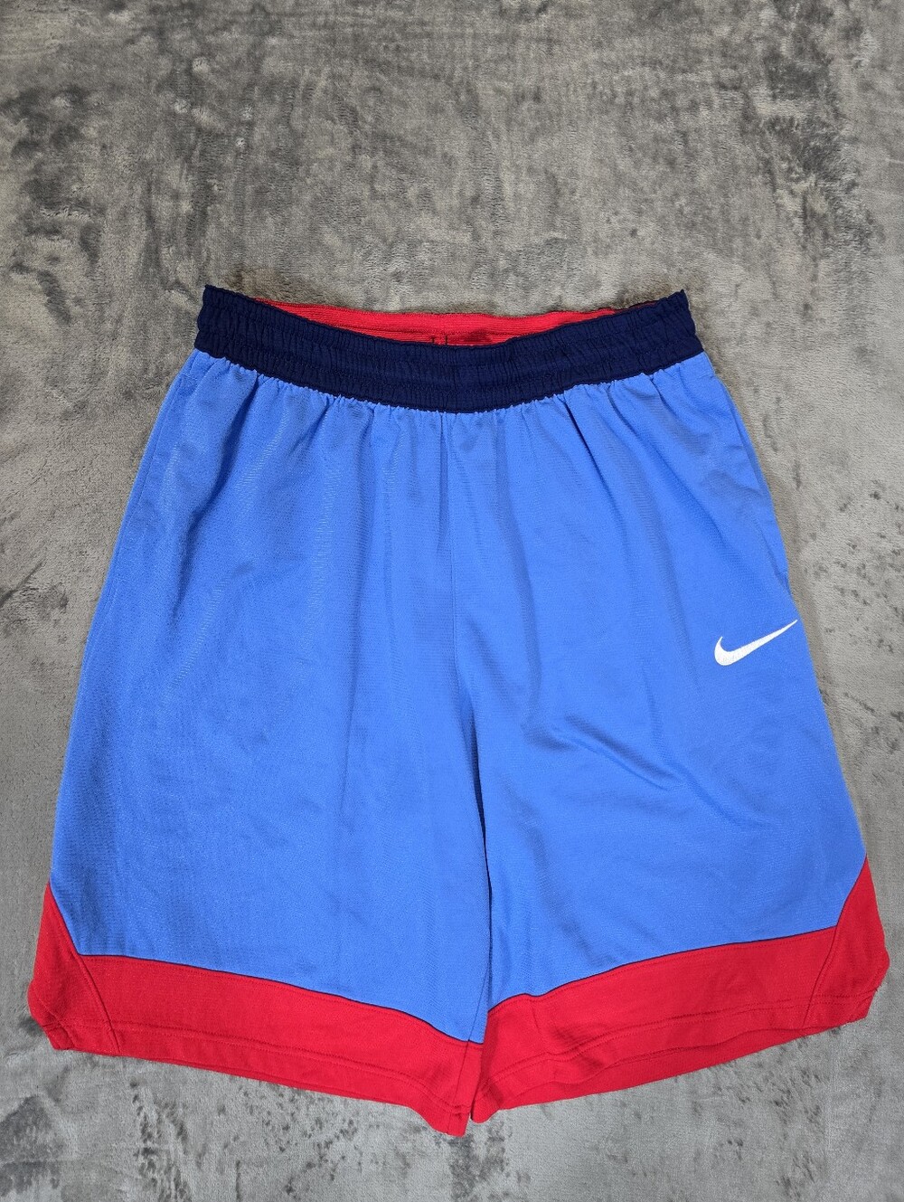 Nike Icon Dri-Fit Basketball Shorts Size XL Blue Red